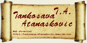 Tankosava Atanasković vizit kartica